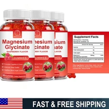 Magnesium Glycinate Gummies 500mg Muscle Bone Support Improve Sleep Quality