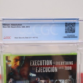 XBox 360 HITMAN: ABSOLUTION - PERFECT/HIGHEST GRADED CGC 10 A++! NEW & Sealed!