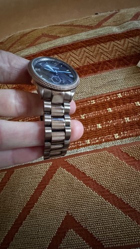 Fossil Armbanduhr Edelstahl Damen Uhr Braun / Rose´ Neuwertig - Bild 3 von 11