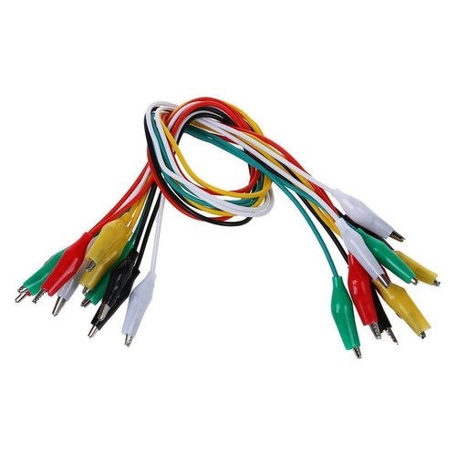 10X Colorful Double-end Alligator Ended Clips Test Lead Jumper Wires GL499 - Picture 9 of 10