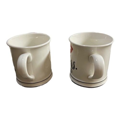 Mr. and Mrs. Ceramic Coffee Cup Mug Set Novelty Wedding Couple Anniversary - Photo 2 sur 7
