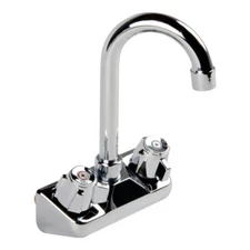 Commercial Hand Sink Faucet – Large Gooseneck, Stainless Steel, NSF Certified