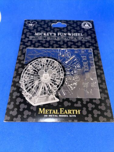 WALT DISNEY WORLD MICKEY’S FUN WHEEL METAL EARTH 3D METAL MODEL KIT ~ NEW ~