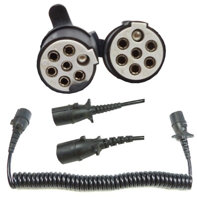 1 Elektrowendel 4,5mtr. 24Volt Stecker 7 polig Typ S-OBTRYSK Spiralkabel Adapter