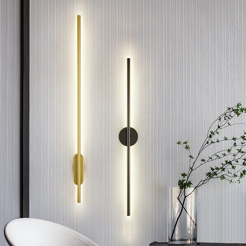 1-2 Piece LED Wall Light Long Strip Linear Light Bar Bedroom Stair Mirror Decor - Picture 10 of 27