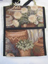VTG Floral / Garden Tapestry Cross Body Purse Bag Danny K Beverly Hills CA