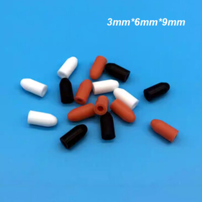 3*6*9mm Silicone Rubber Plug End Cover Caps Insulated Blanking Plugs For Syringe