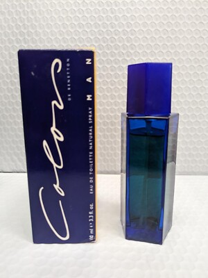 Colors BY Benetton For Men EDT Spray 3.3 OZ / 100 ML  VINTAGE OLD FOURMULA REAR