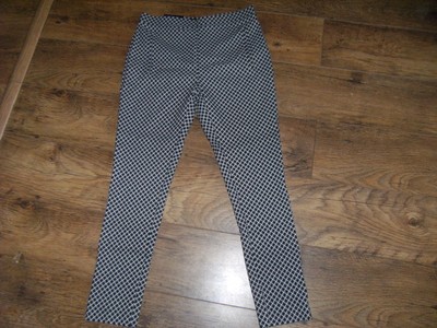 WHITE ELASTICATED WAIST TROUSERS SIZE 