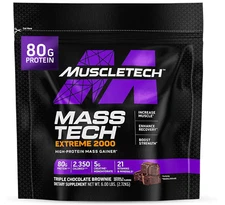 High-Protein Mass Gainer (Triple Chocolate Brownie, 6LB) - Mass Tech Extreme 200