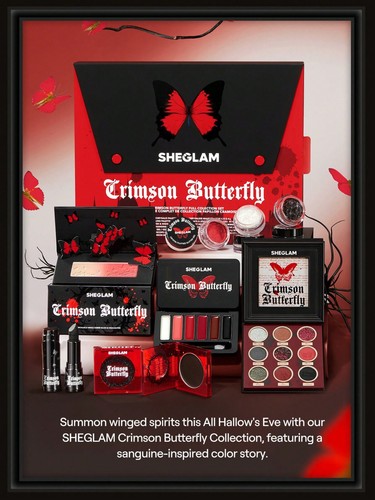 CRIMSON BUTTERFLY Sheglam Crystal Flutter Gitter Gel EYESHADOW - COCOON - Picture 7 of 7