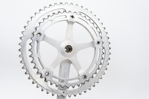 CAMPAGNOLO NUOVO SUPER RECORD CRANKSET VINTAGE ROAD BIKE SQUARE TAPER OLD CRANK - Foto 3 di 7
