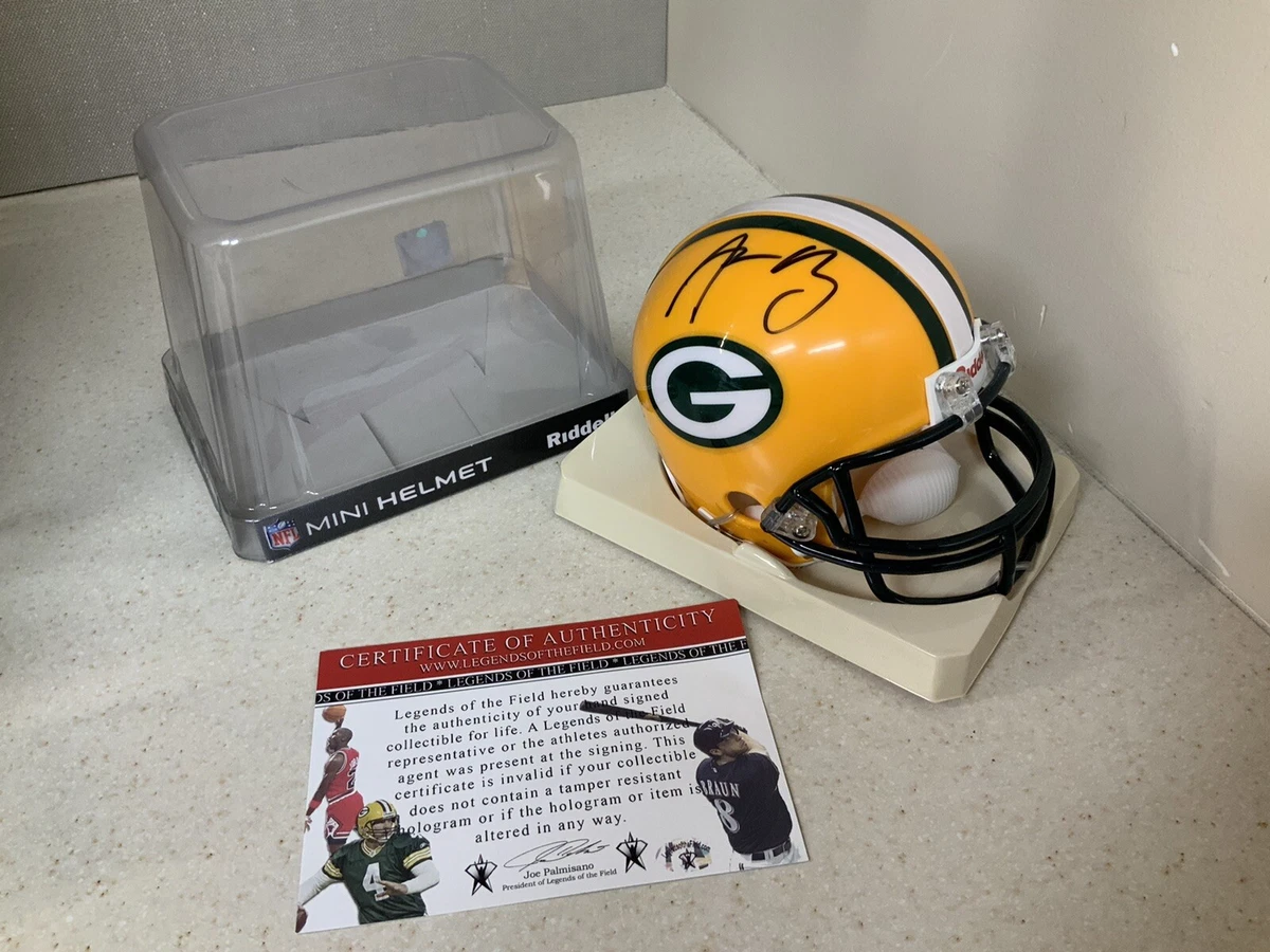 Aaron rodgers store mini helmet