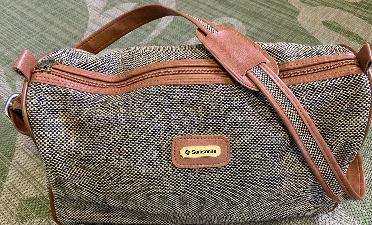 Samsonite leather weekender sales