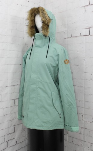 Volcom Fawn Insulated Snow Jacket, Women's Large, Mint - Picture 3 of 6