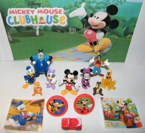 Disney Mickey Mouse Clubhaus Party Gefälligkeiten 14er Set mit Figuren, Ringen, Aufklebern - Bild 1 von 7