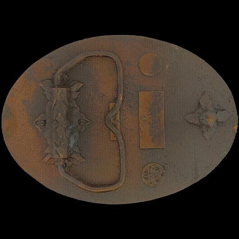 Soccer Football Team Futbol Gift Coach Player Uefa 1970s Vintage Belt Buckle — 第 2/2 张图片