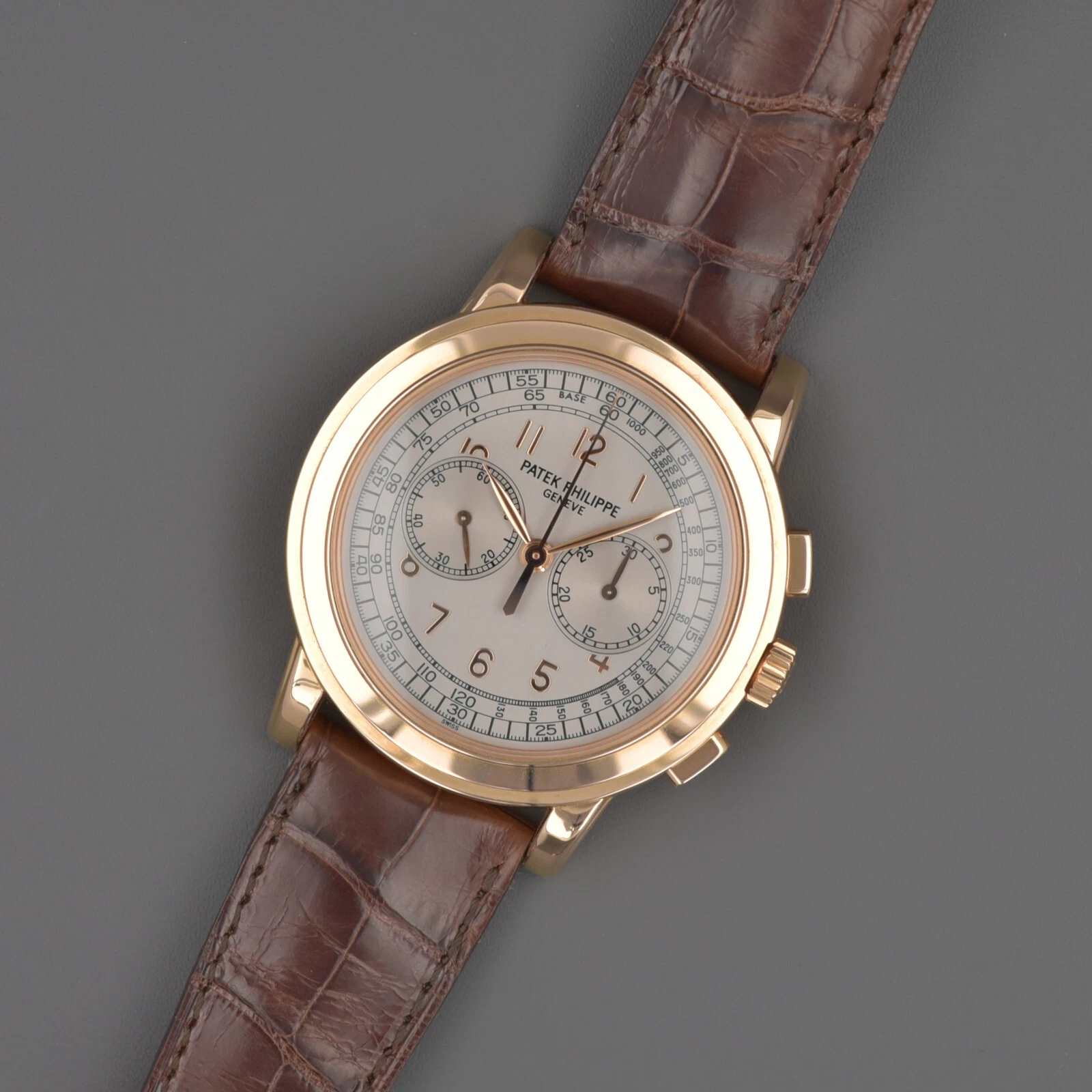 Patek Philippe — Patek Philippe Chronograph 5070R 18K Rose Gold 42mm 27-70 Silver Manual