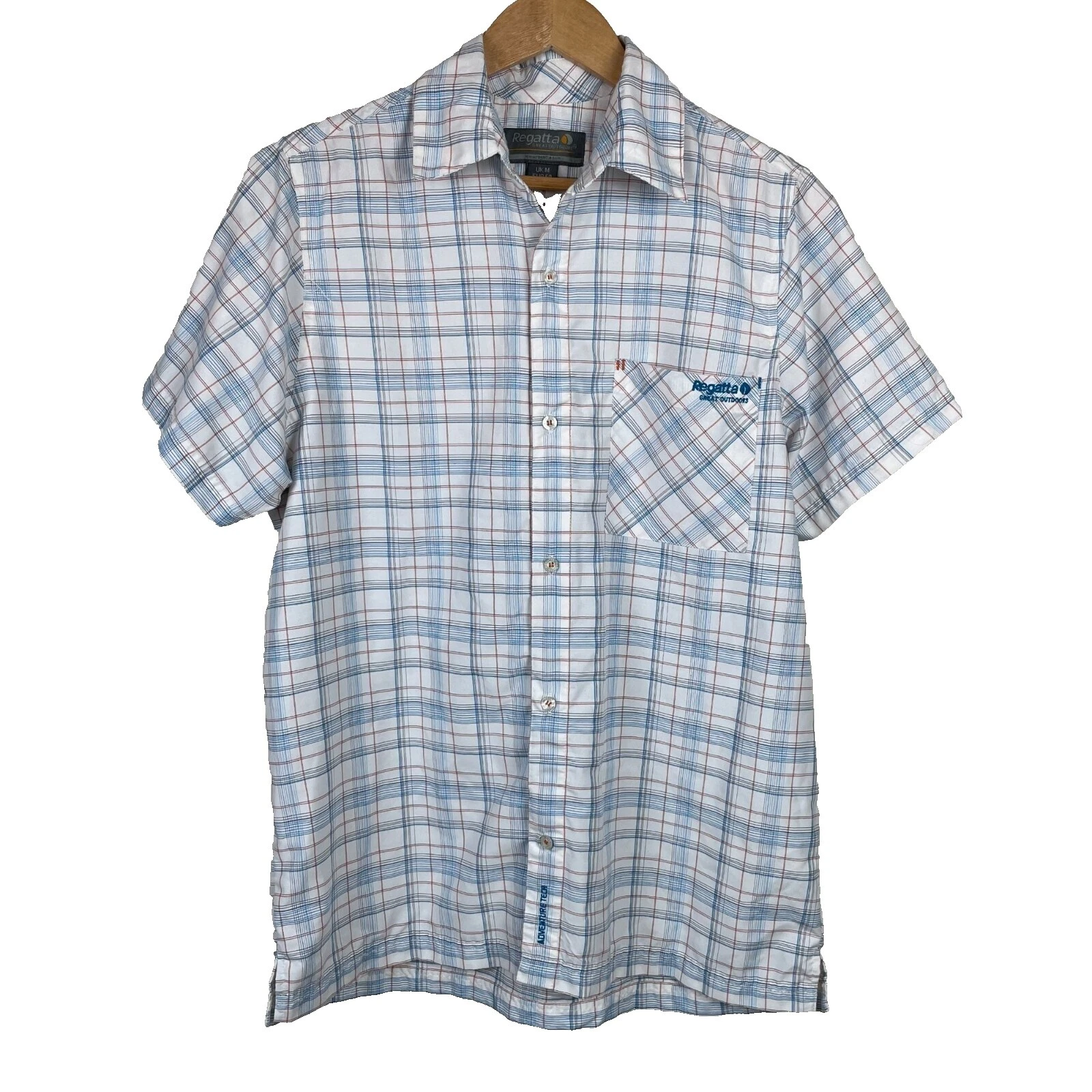Regatta Polyester Short Sleeve Casual Button-Down Shirts for Men