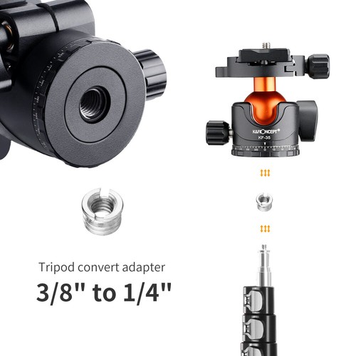 K&F Concept 28/35mm 360° Ball Head W/ Quick Release Plate and Levels for Camera - Picture 23 of 28