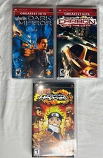 Lot Of 3 PSP Games Naruto Ninja Heroes Need For Speed Carbon Syphon Filter Dark