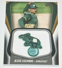 2020 Topps Baseball Jumbo Jersey Patch Black #JJSP-JL Jesus Luzardo 132/149