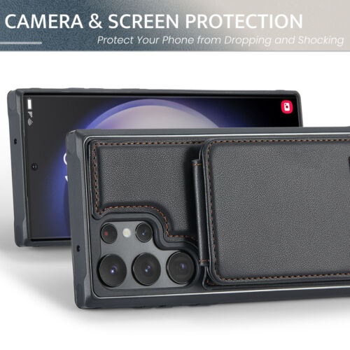 For Samsung Galaxy S23 Ultra S22 S21 Plus RFID Blocking Leather Wallet Card Case - Picture 78 of 79