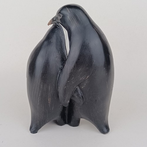 Mixed Lot 7 VTG Penguin Sculptures Art Glass/Clay/Pewter/Safari Ltd/Resin Artsy - Picture 3 of 22