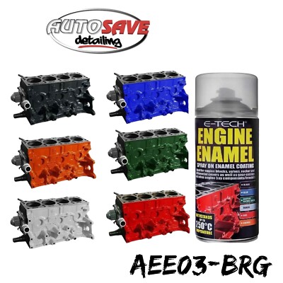 E-Tech Motor Emaille Sprühbeschichtung hitzebeständiger Hochtemperaturlack - BRG 400ml