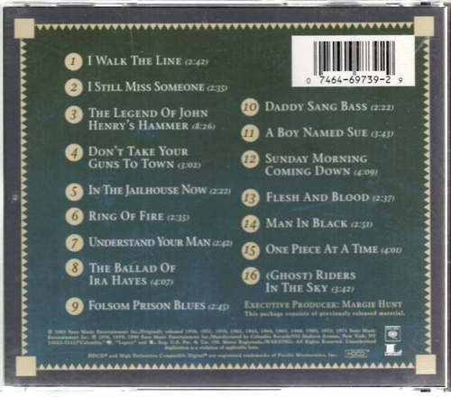 Johnny Cash CD Columbia/Legacy, 2003 CK 69739, 16 Biggest Hits ~ VG+ - Imagen 2 de 4