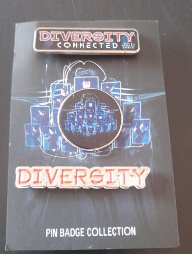 Diversity Connected Tour Pin Badge Collection Set 3 Ashley Banjo Music Concert - Foto 1 di 5