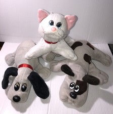 Three Vintage Tonka Pound Puppies New Borns Plush Toys