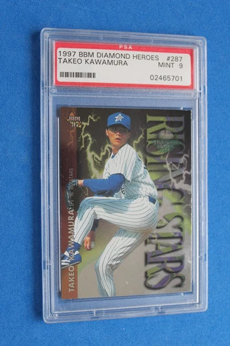 1997 BBM DIAMOND HEROES TAKEO KAWAMURA #287 PSA 9