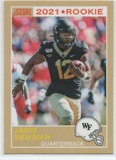 2021 Chronicles Draft Score ORANGE #73 Jamie Newman WAKE FOREST Rookie Card 35. rookie card picture