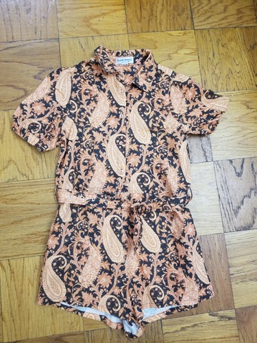 Charlie Holiday Playa Romper linen cotton SZ 6 - Picture 3 of 15