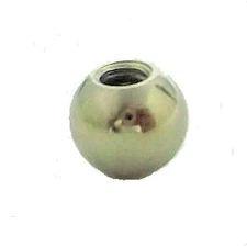 Lamp parts: Lot of 2...3/8" nickel-plated ball with 8-32 screw hole  TV-351
