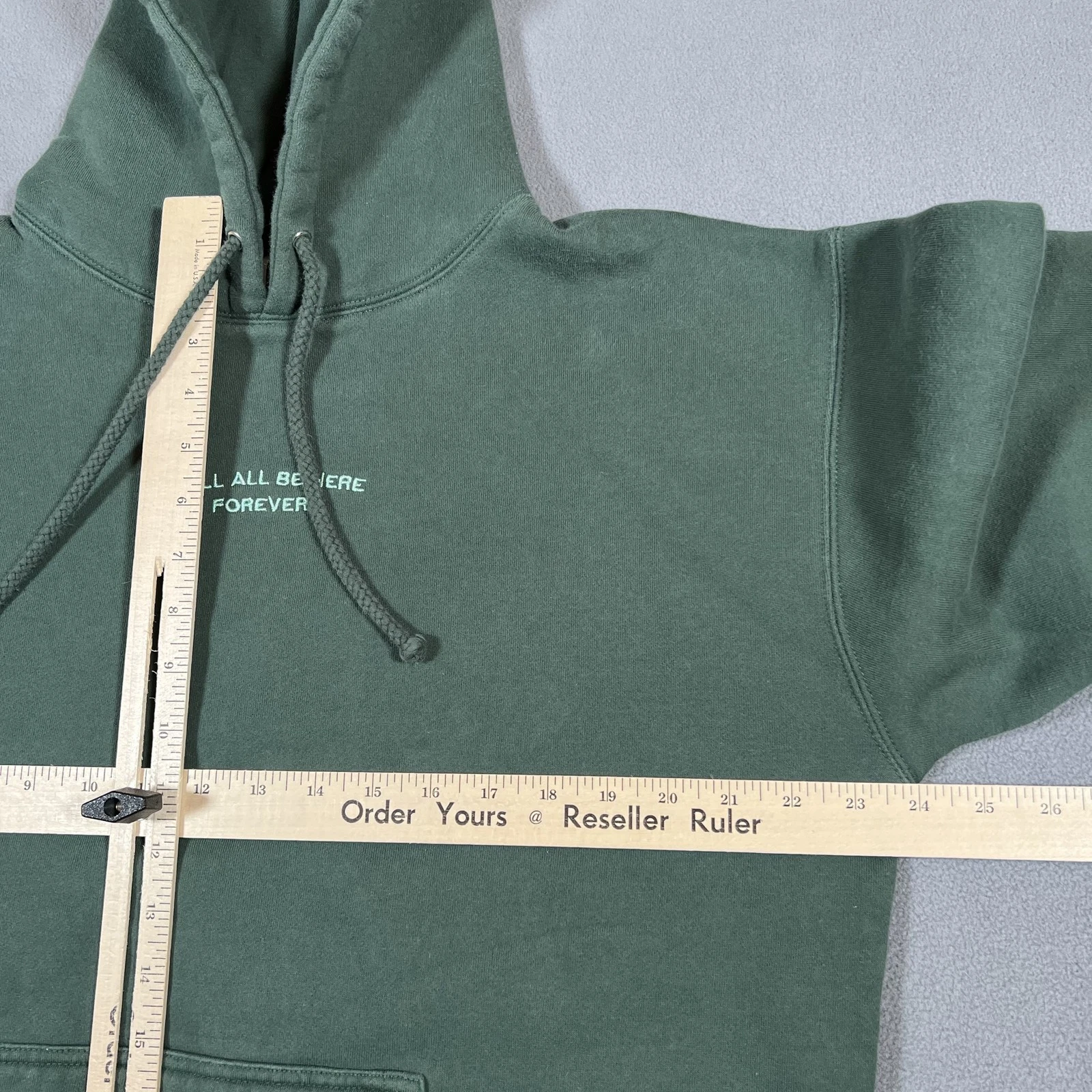 Noah Kahan We'll All Be Here Forever Hoodie Green Stick Season Tour Merch