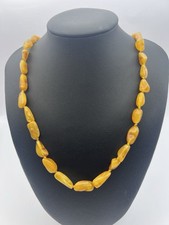 Echte Bernsteinhalskette für Erwachsene – Naturbernstein – Kehribar Kolye 12gr