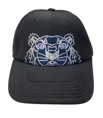 KENZO CAP Hat Tiger Bluck Used