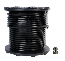 Schieffer 3/8" x 300' 4000 PSI Thermoplastic Sewer Jetter Hose & 5.5 Nozzle