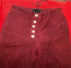  Vintage Red Lace Back Pants Size 30 — photo 3