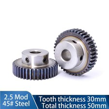 3 Mod Spur Gear 15-40 Teeth Transmission Gear With Step 45# Steel Motor Gear
