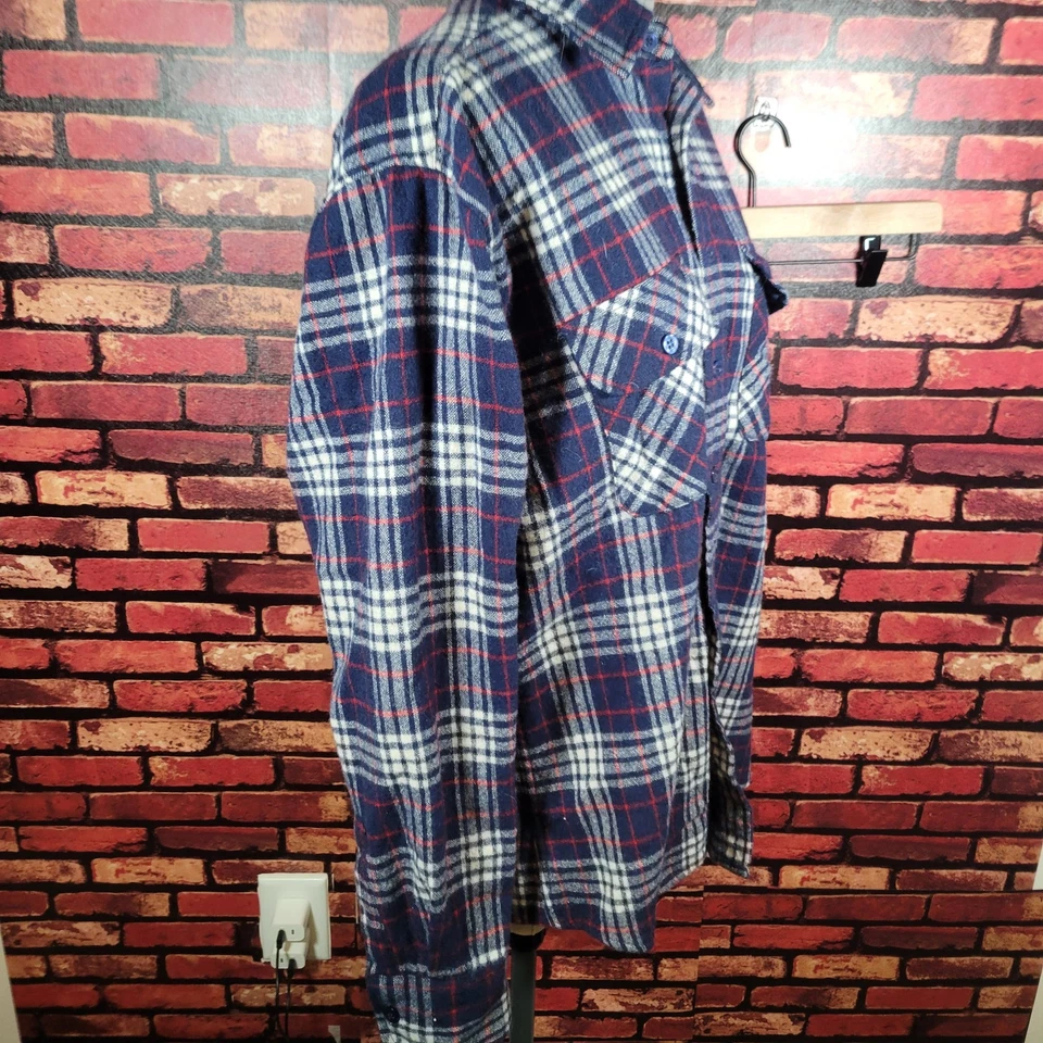 Penfield Mens Wool Blend Shirt Blue Plaid XL Gorpcore Vintage Heavyweight - Image 2 of 4