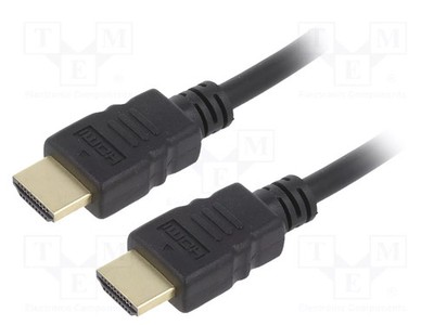 HDMI 2.0 HDMI Stecker,beiderseitig PVC Kabel 1m schwarz