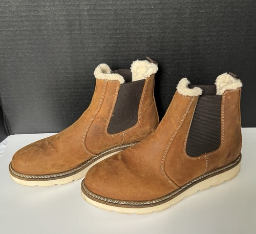 Alpine Design Blaze Womans Chelsea Ankle Boots With Faux Fur Pull On Size 9.5 - Picture 3 of 13