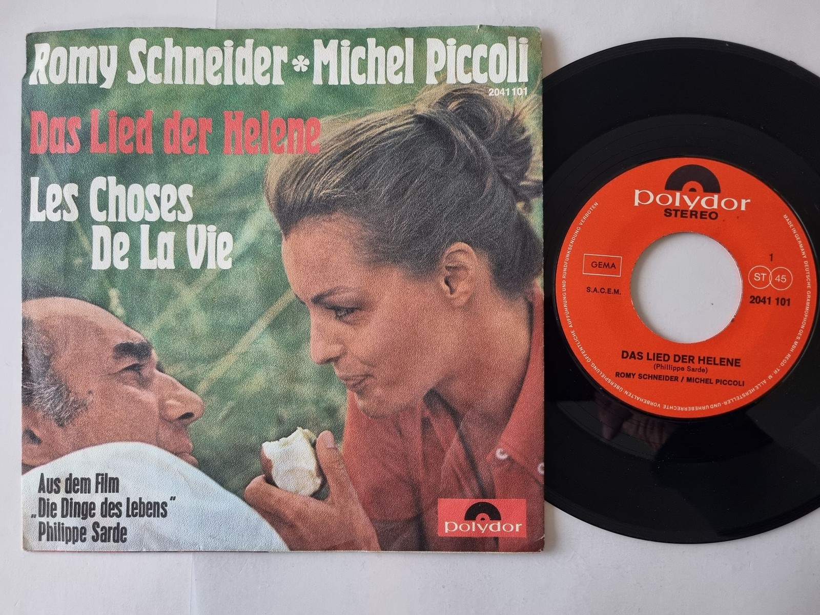 Romy Schneider / Michel Piccoli - Das Lied der Helene 7'' Vinyl Germany