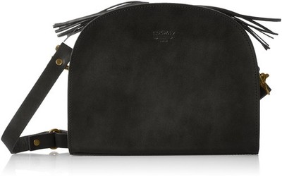 TIDEWAY HANEN Leather Shoulder Bag Black Handmade Himeji Leather Japan