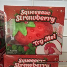 Sunny Days Squeezy Strawberry Jumbo Squishy Toy Stress Relief Sensory Fun   