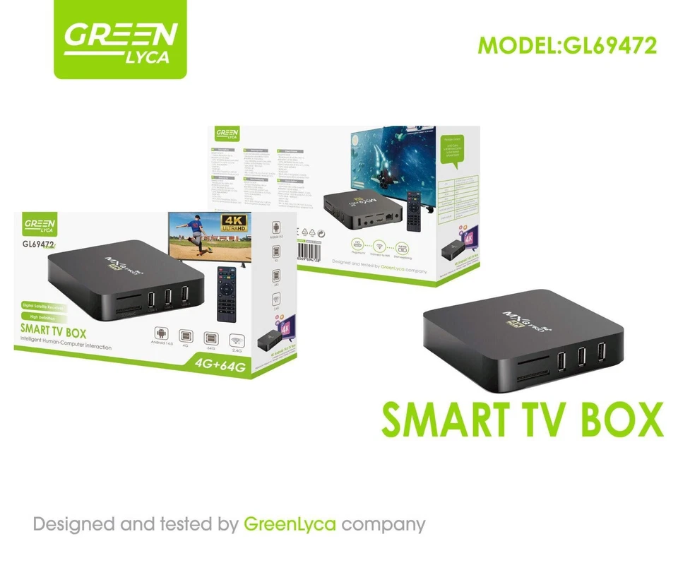 Android Smart TV Box 4GB RAM 64GB ROM | 4K Ultra HD Streaming | WLAN | HDMI - Bild 3 von 3