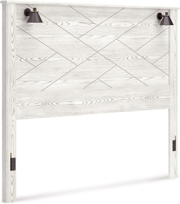 Gerridan King Coastal Headboard with Sconce Lights - White Finish